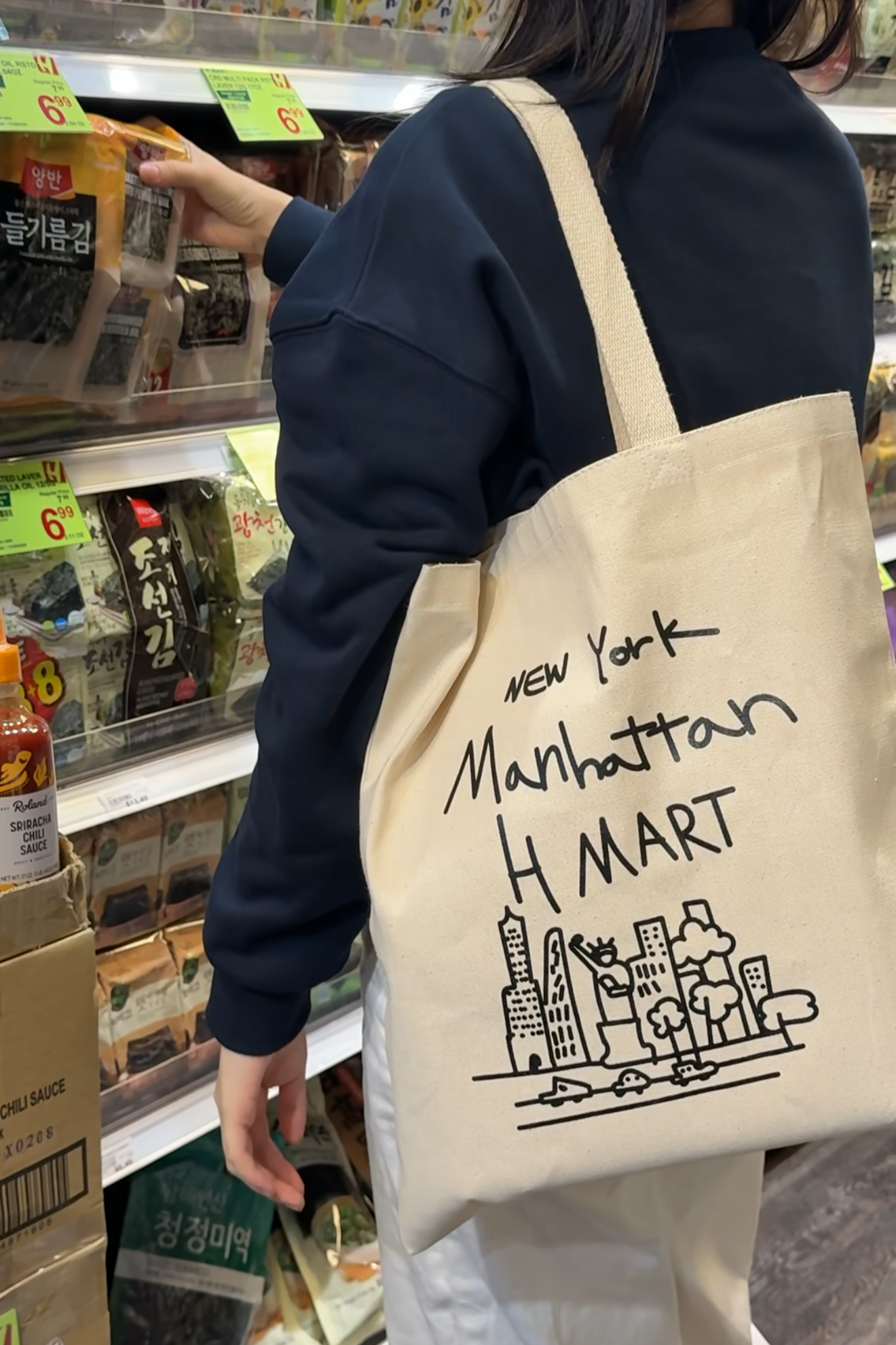 H MART Manhattan New York Tote Bag